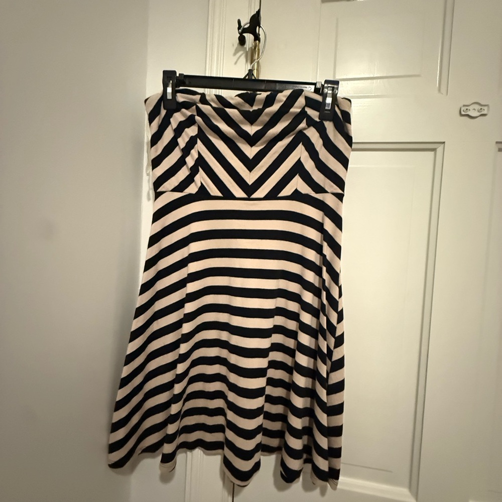 Black and White Striped Dress